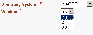 Proposed versions for NetBSD